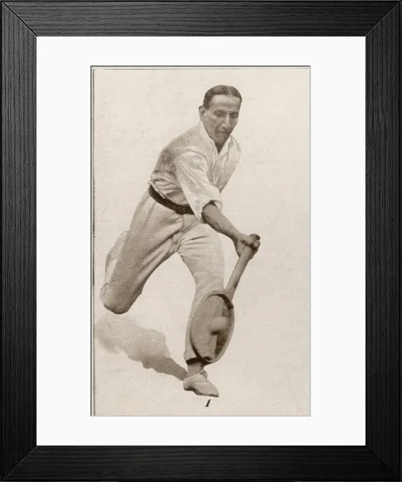 Framed Print : Dr A H Fyzee, tennis player Framed Print : Dr A H Fyzee, tennis player