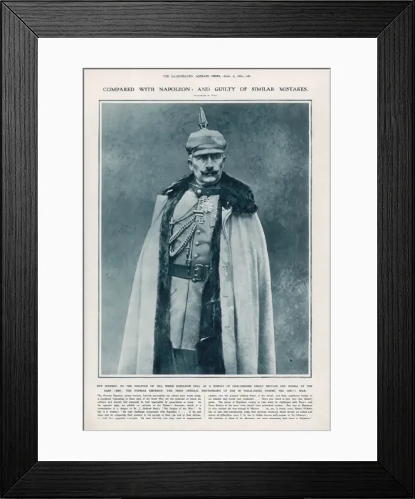 Framed Print : Kaiser Wilhelm, 1915 Framed Print : Kaiser Wilhelm, 1915