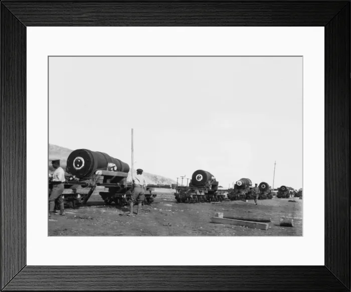 Framed Print : Japanese howitzers Framed Print : Japanese howitzers