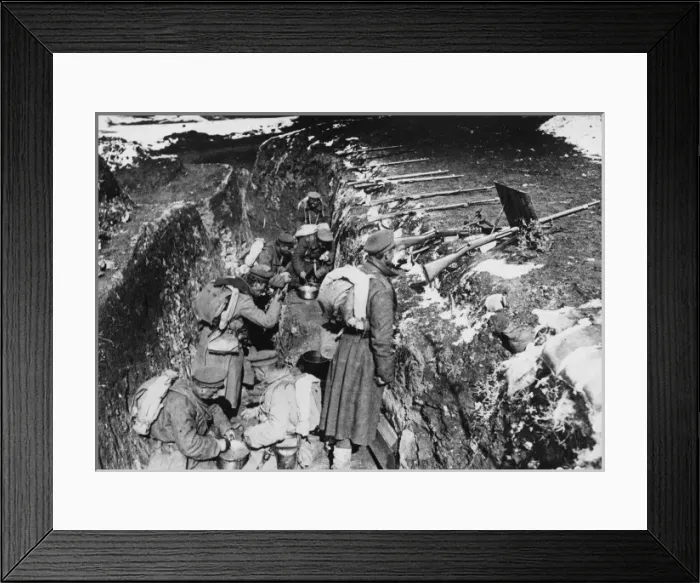Framed Print : Bulgarian trench 1916 Framed Print : Bulgarian trench 1916