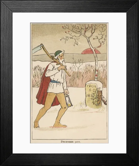Framed Print : Old Father Time at the end of another year Framed Print : Old Father Time at the end of another year