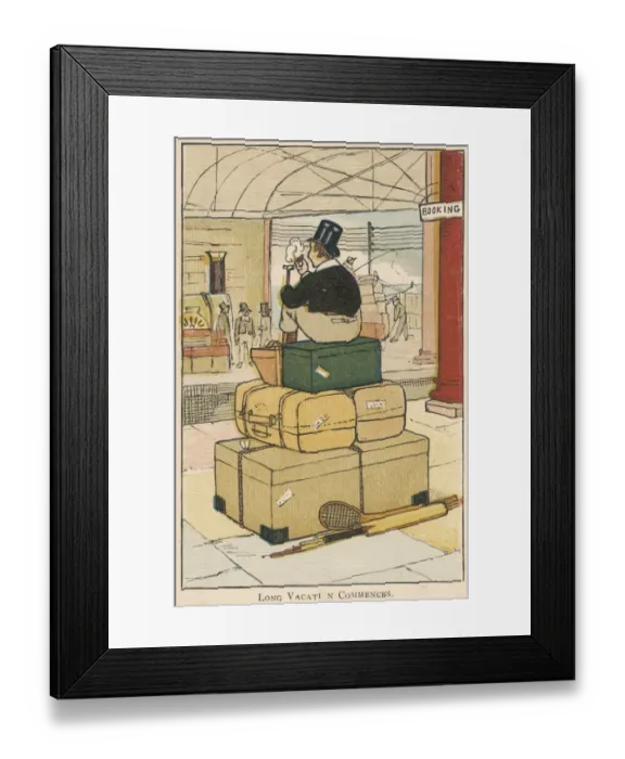 Framed Print : Victorian schoolboy ready for the holidays Framed Print : Victorian schoolboy ready for the holidays