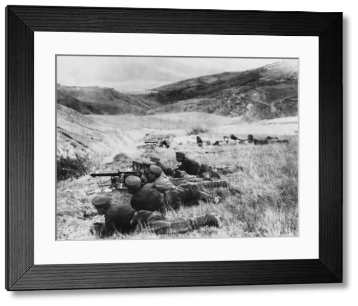 Framed Print : Bulgarian infantry near Monastir Framed Print : Bulgarian infantry near Monastir