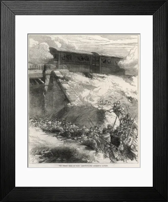 Framed Print : The French siege of Paris Framed Print : The French siege of Paris