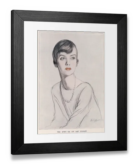 Framed Print : Mrs Carol Carstairs, Art Dealers Wife Framed Print : Mrs Carol Carstairs, Art Dealers Wife