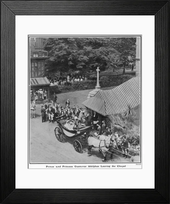Framed Print : The Royal Marriage. Prince & Princess Gustavus Adolphus lea Framed Print : The Royal Marriage. Prince & Princess Gustavus Adolphus lea