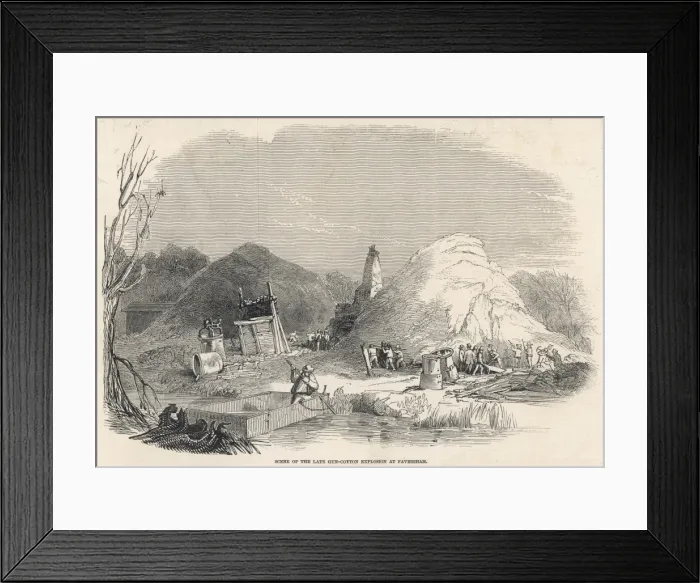 Framed Print : Explosion at Faversham Framed Print : Explosion at Faversham