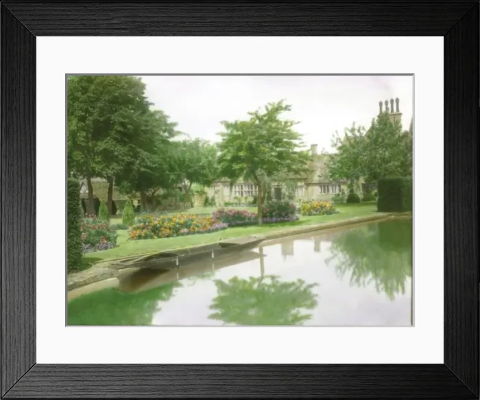 Framed Print : Court Farm and garden Framed Print : Court Farm and garden