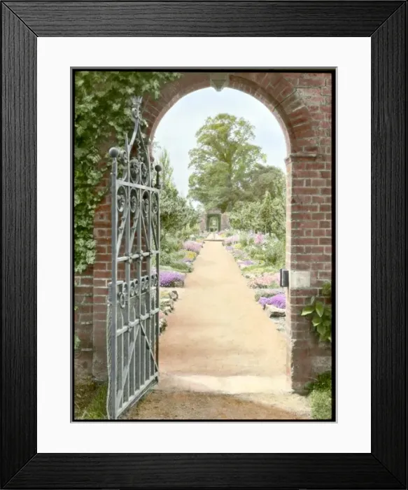 Framed Print : Gardens at Aldenham House, Hertfordshire Framed Print : Gardens at Aldenham House, Hertfordshire