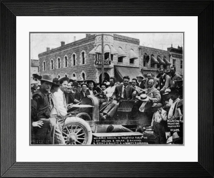 Framed Print : Nelsons arrival in Goldfield Framed Print : Nelsons arrival in Goldfield