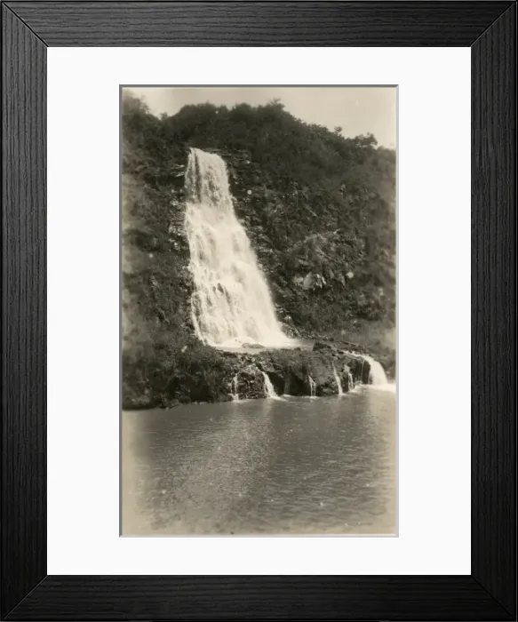 Framed Print : Waterfall on the Panama Canal Bank Framed Print : Waterfall on the Panama Canal Bank