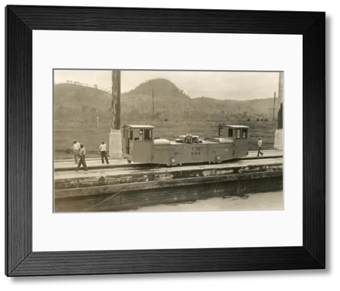 Framed Print : Electric Mule, Panama Canal Framed Print : Electric Mule, Panama Canal