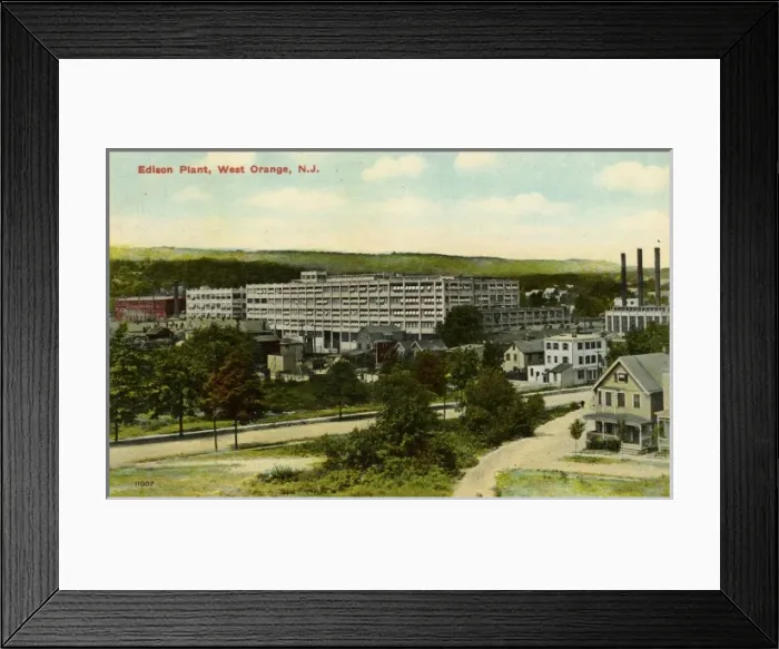 Framed Print : Edison Plant, West Orange, New Jersey Framed Print : Edison Plant, West Orange, New Jersey