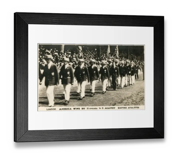Framed Print : America win$ by eleven events to three agains Empire Athlete Framed Print : America win$ by eleven events to three agains Empire Athlete