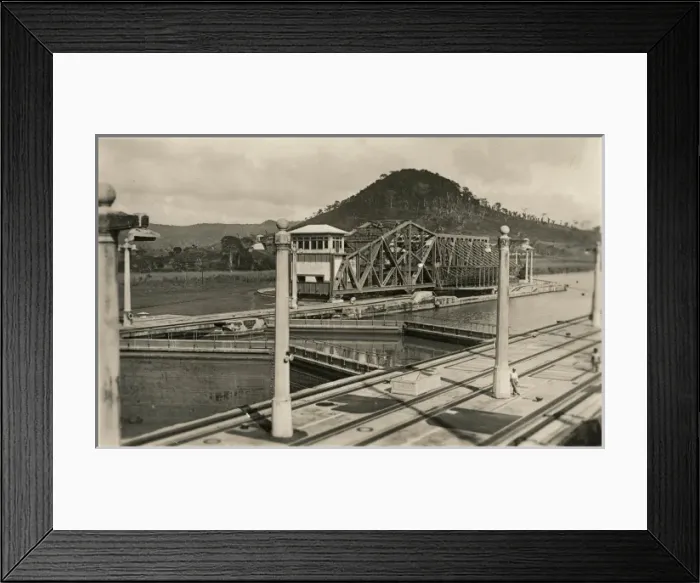 Framed Print : An emergency Dam on the Panama canal Framed Print : An emergency Dam on the Panama canal