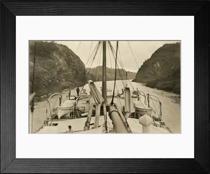 Framed Print : Just through the Gaillard Cut, Panama Canal Framed Print : Just through the Gaillard Cut, Panama Canal