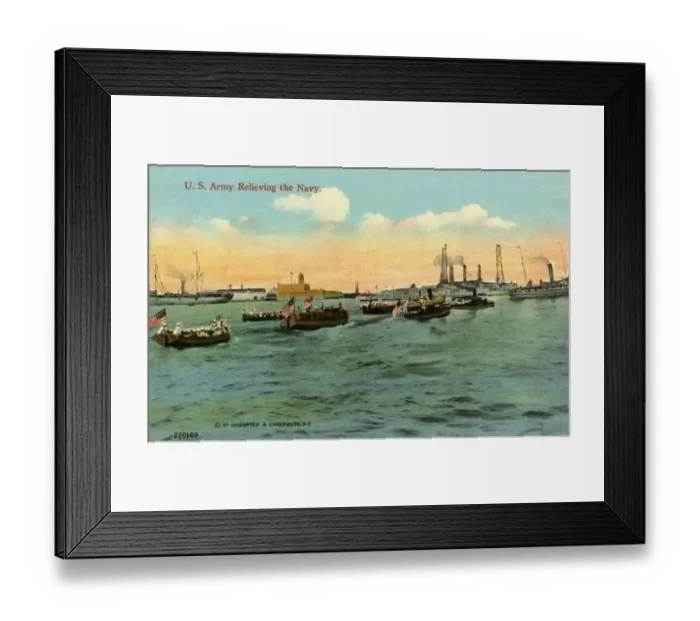 Framed Print : Boatloads of joyous jackies leaving Vera Cruz Framed Print : Boatloads of joyous jackies leaving Vera Cruz