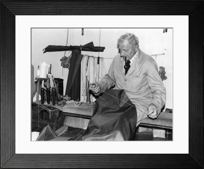 Framed Print : Sailmaker - Penzance, Cornwall Framed Print : Sailmaker - Penzance, Cornwall