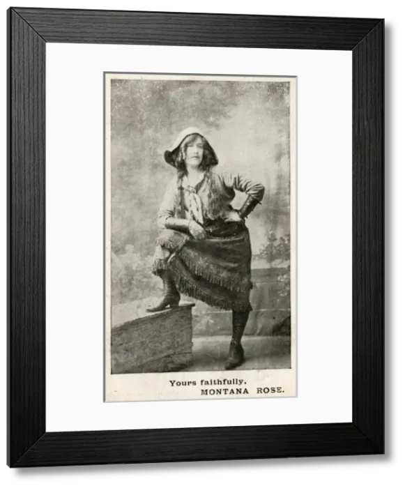 Framed Print : Montana Rose, an American cowgirl Framed Print : Montana Rose, an American cowgirl