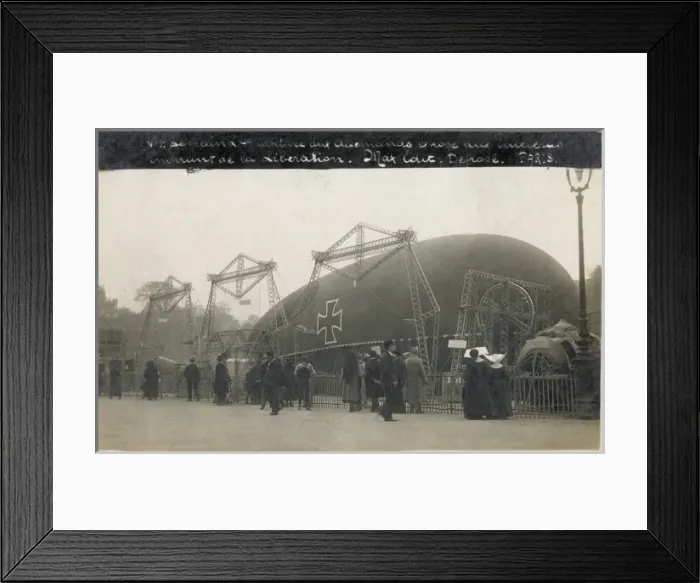 Framed Print : The Zeppelin L49 on the ground Framed Print : The Zeppelin L49 on the ground