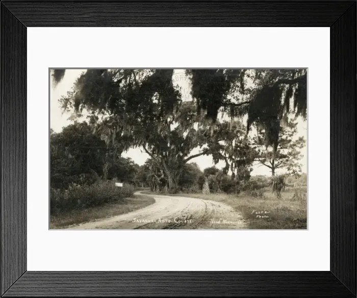 Framed Print : Americas greatest automobile course, Savannah Georgia Framed Print : Americas greatest automobile course, Savannah Georgia