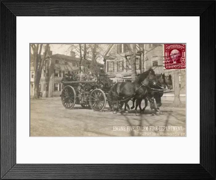 Framed Print : Engine Five, Salem fire department Framed Print : Engine Five, Salem fire department
