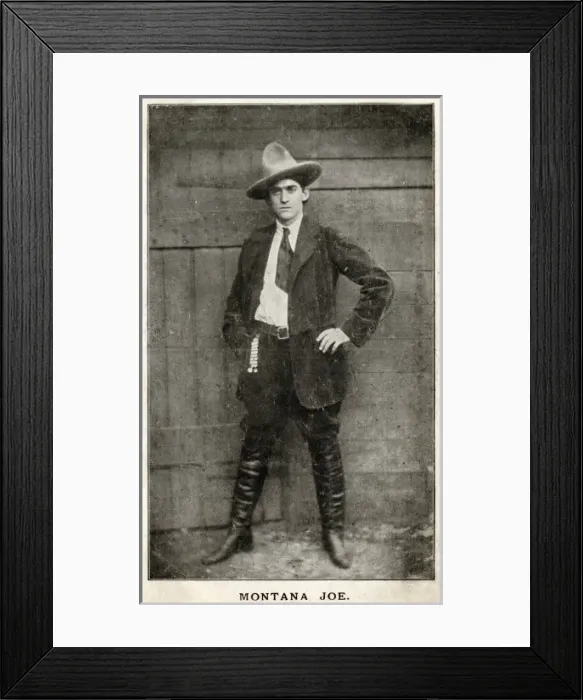 Framed Print : Montana Joe, an American cowboy Framed Print : Montana Joe, an American cowboy