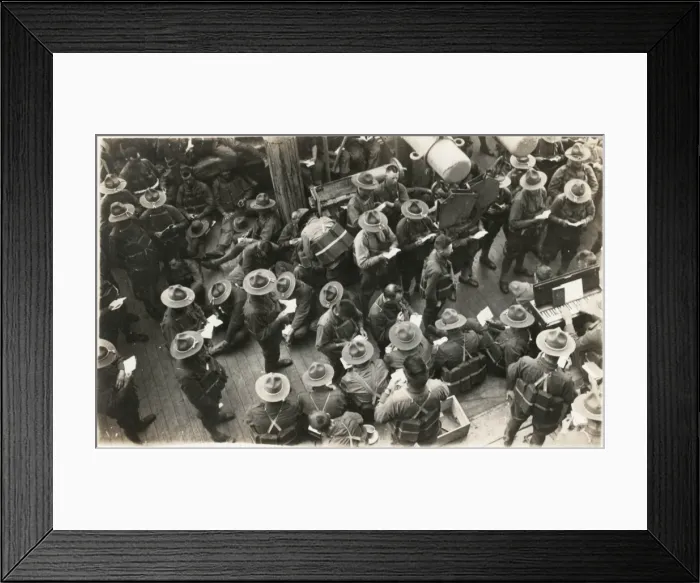 Framed Print : American soldiers, off to Vera Cruz, Mexico Framed Print : American soldiers, off to Vera Cruz, Mexico