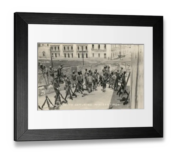 Framed Print : Blue Jackets capturing Fort Santiago, Vera Cruz, Mexico Framed Print : Blue Jackets capturing Fort Santiago, Vera Cruz, Mexico