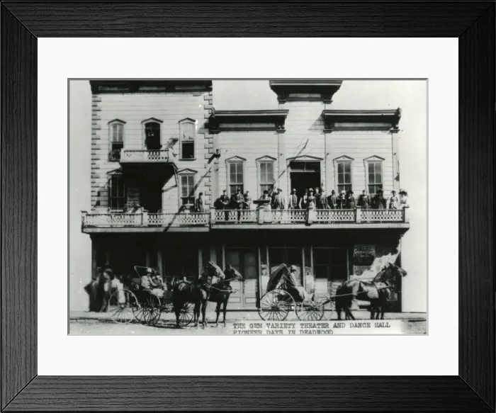 Framed Print : The Gem Variety Theatre and dance hall Framed Print : The Gem Variety Theatre and dance hall