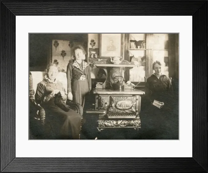 Framed Print : Portrait of three women at home Framed Print : Portrait of three women at home