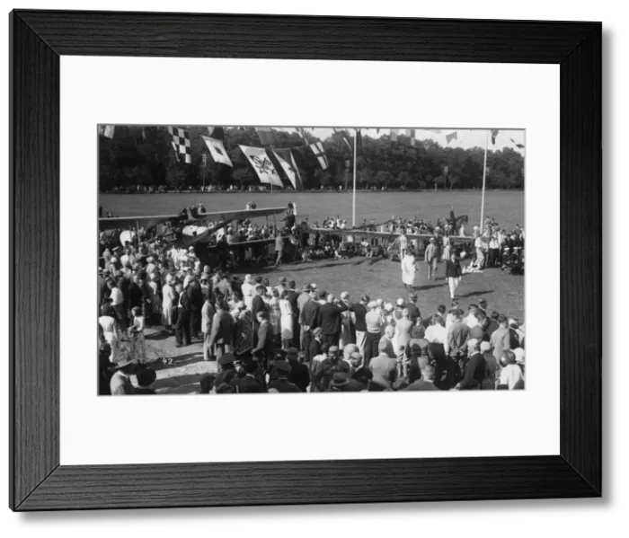 Framed Print : An air show in Weimar, aerodrome, C. 1930 Framed Print : An air show in Weimar, aerodrome, C. 1930
