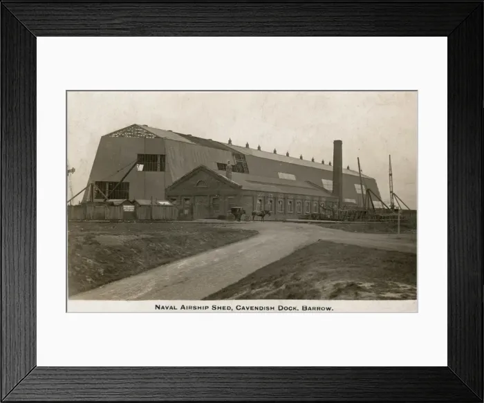 Framed Print : Naval Airship Shed, Cavendish Dock, Barrow Framed Print : Naval Airship Shed, Cavendish Dock, Barrow