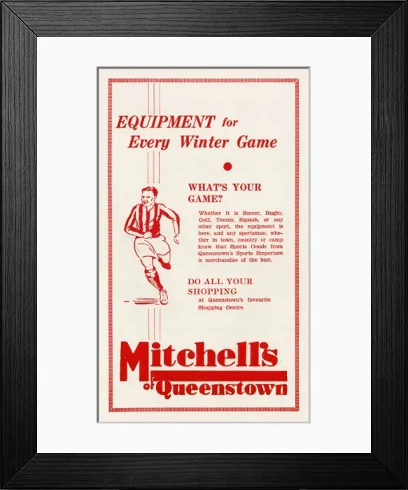 Framed Print : Sporting goods advertisement Framed Print : Sporting goods advertisement