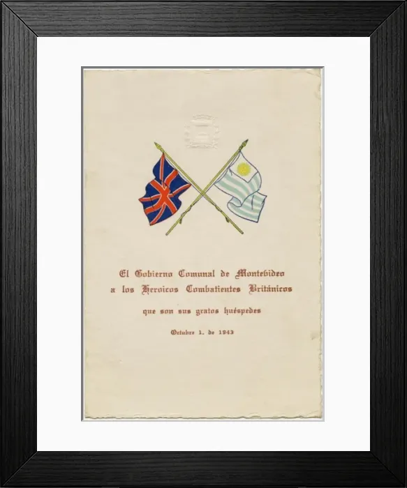 Framed Print : Invitation from Montevideo government