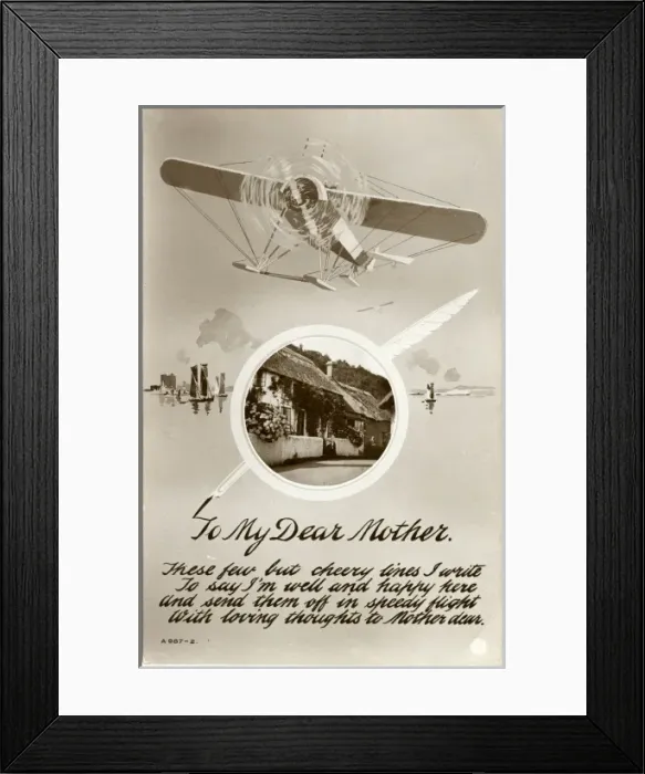 Framed Print : A postcard, to my dear mother Framed Print : A postcard, to my dear mother