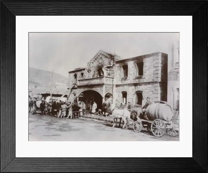 Framed Print : Port Arthur (Dalian) - Japanese bombardment Framed Print : Port Arthur (Dalian) - Japanese bombardment