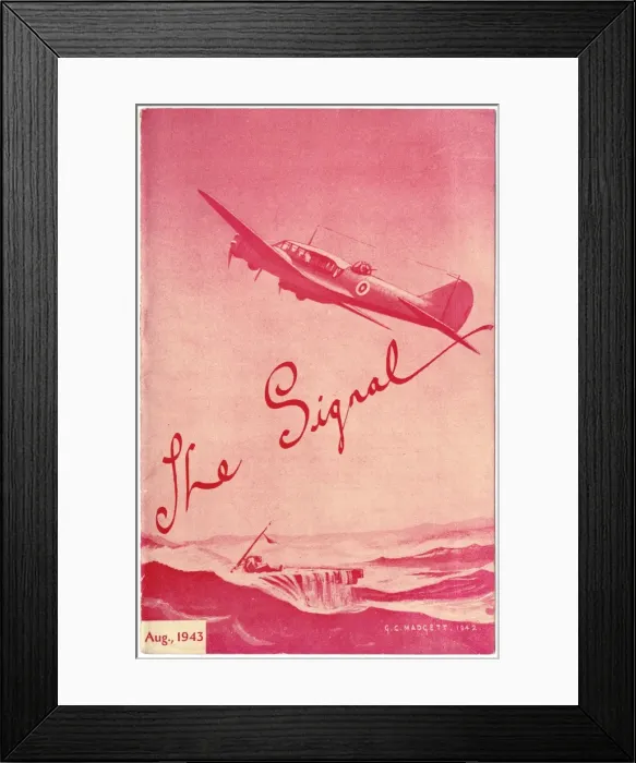 Framed Print : Cover of The Signal, August 1943 Framed Print : Cover of The Signal, August 1943