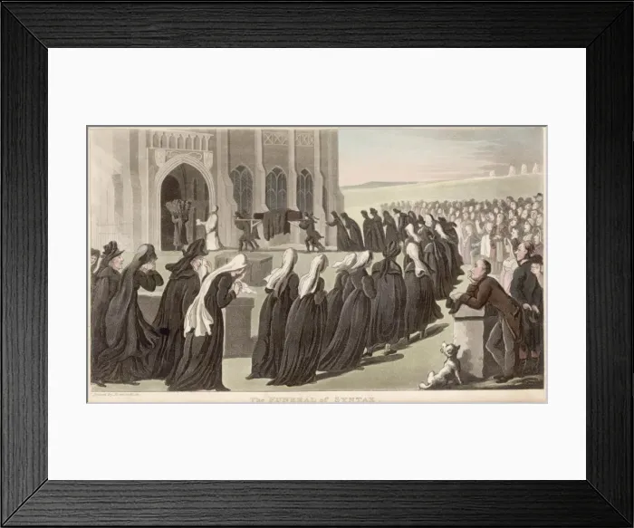 Framed Print : The funeral of Syntax Framed Print : The funeral of Syntax