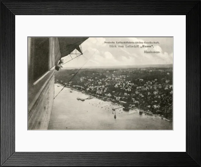 Framed Print : The Zeppelin L213 on route from Hamburg to America Framed Print : The Zeppelin L213 on route from Hamburg to America