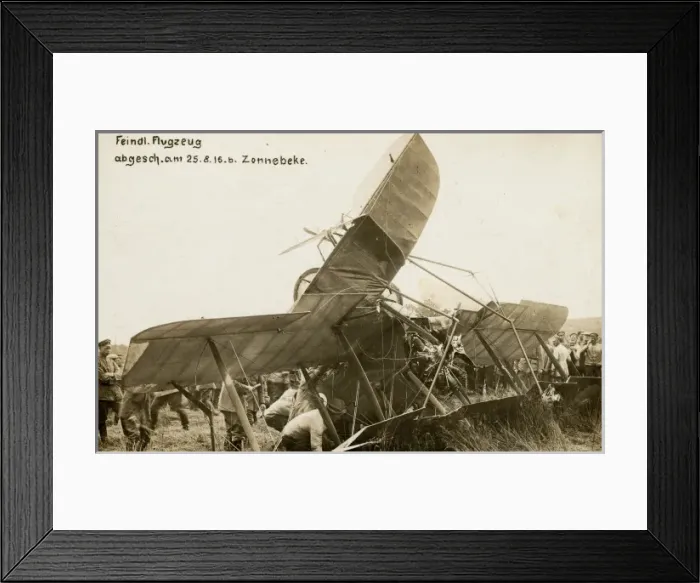 Framed Print : DH2 6F2 of 29th Squadron, shot down over enemy lines Framed Print : DH2 6F2 of 29th Squadron, shot down over enemy lines