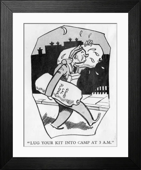 Framed Print : RAF air cadet lugging kit Framed Print : RAF air cadet lugging kit