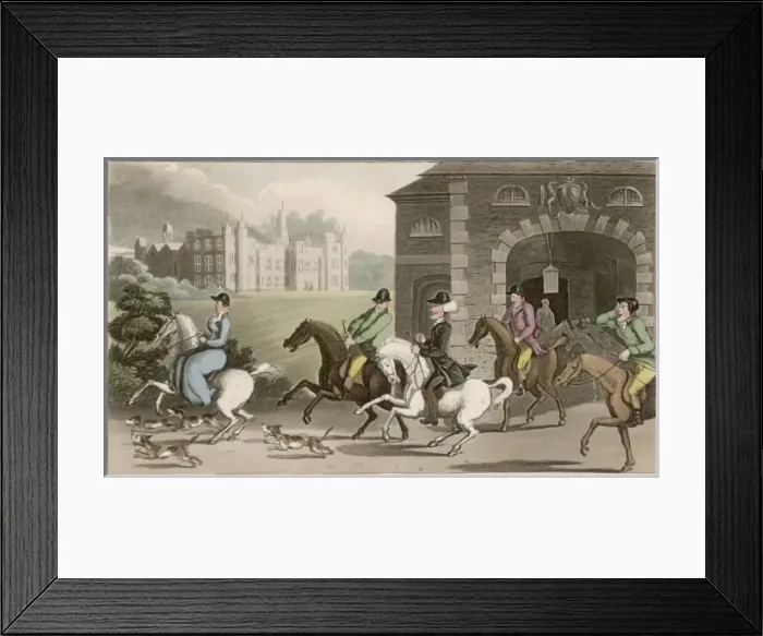 Framed Print : A noble hunting party Framed Print : A noble hunting party