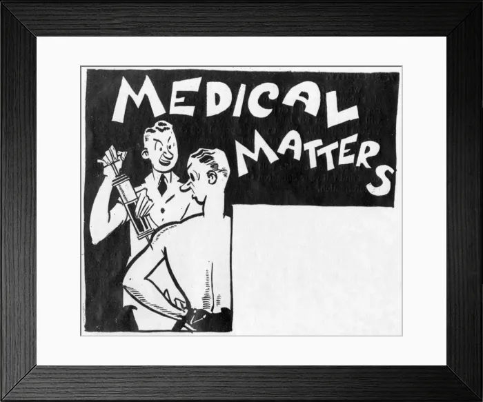 Framed Print : RAF cadet with medical officer Framed Print : RAF cadet with medical officer