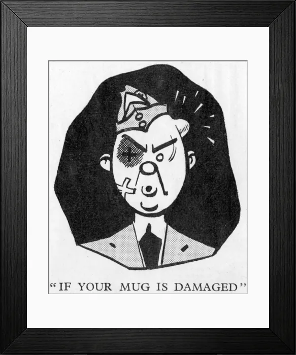Framed Print : RAF cadet with black eye Framed Print : RAF cadet with black eye