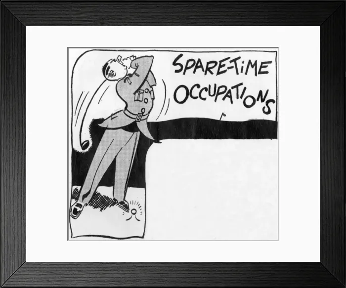 Framed Print : RAF cadet playing golf Framed Print : RAF cadet playing golf
