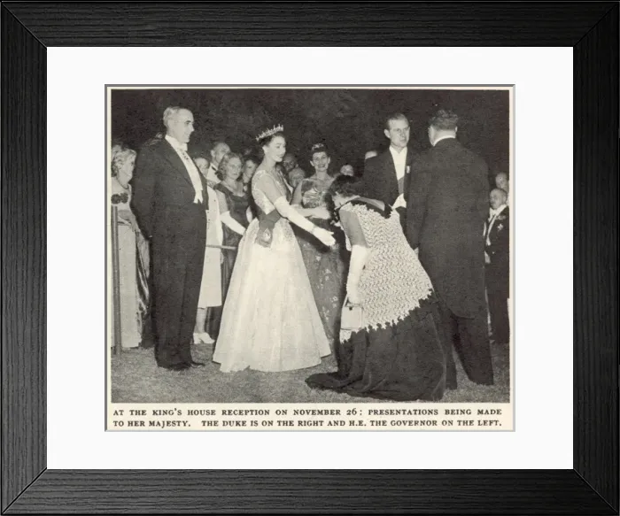 Framed Print : The Royal Visit to Jamaica Framed Print : The Royal Visit to Jamaica