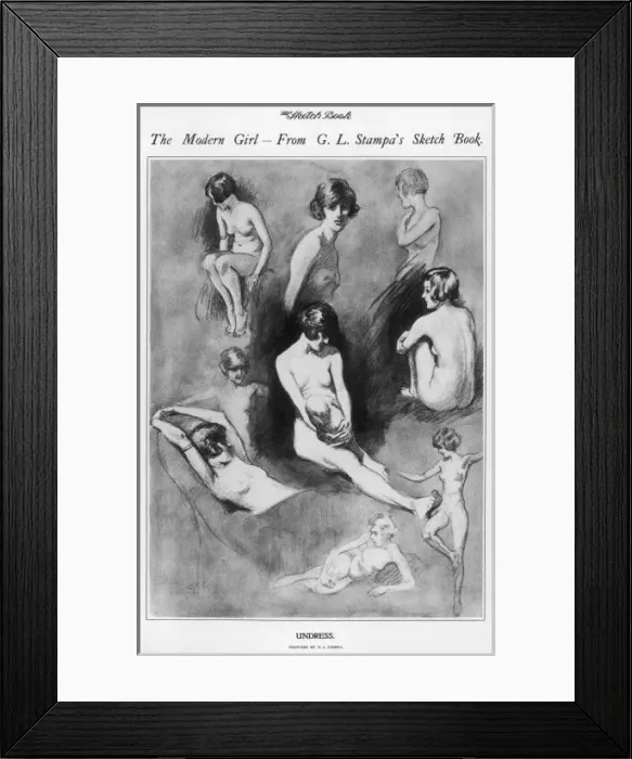 Framed Print : The Modern Girl by G. L Stampa Framed Print : The Modern Girl by G. L Stampa