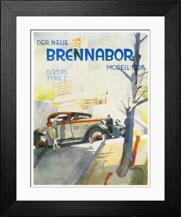 Framed Print : Bernd Reuters (1901-1958) Saloon car (1928). jpg Framed Print : Bernd Reuters (1901-1958) Saloon car (1928). jpg