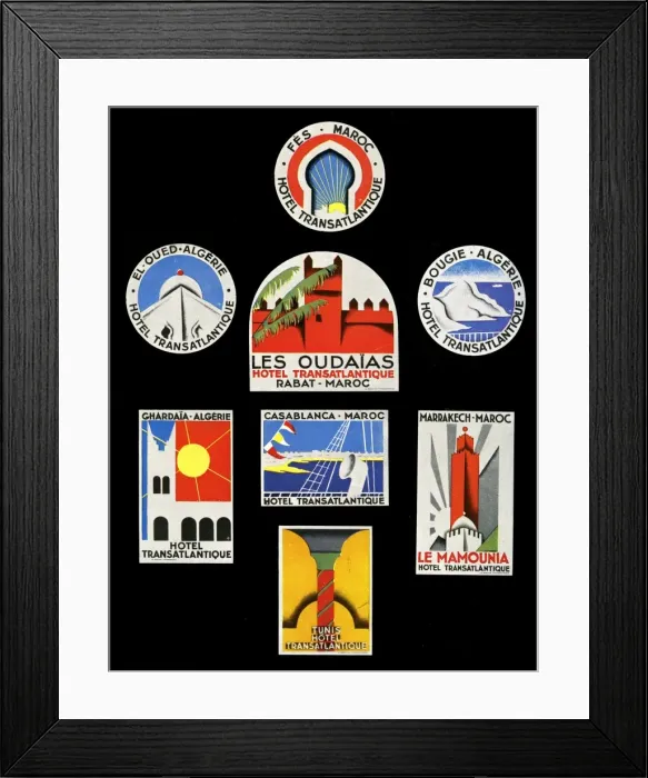 Framed Print : Baggage labels 2. 1929. jpg Framed Print : Baggage labels 2. 1929. jpg